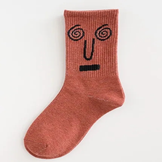 Fashion Art Anime Face Unisex Ankle Compression Socks