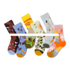 Wholesale Funny women girl fashion crew cotton design socks