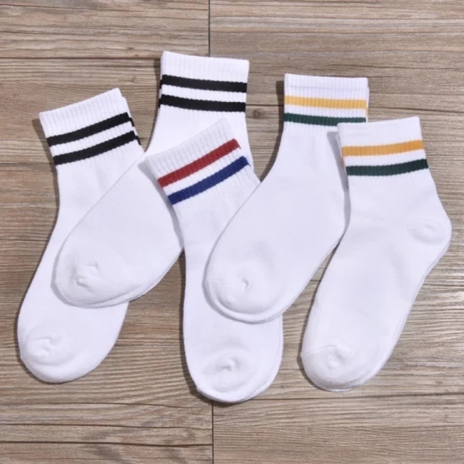 Unisex Custom Kids Children Cotton Wholesale Compression Student School Short Socks