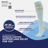 Custom Logo Designer Manufacturer 20-30mmgh Cycling Sports Compression Socks