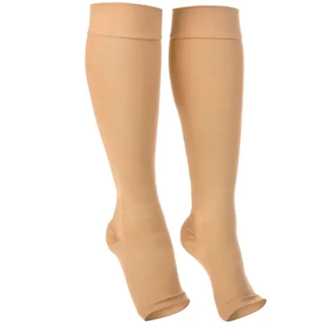 Best Quality Firm Support Nylon Gradient Footless Compression Thigh High Stockings Socks