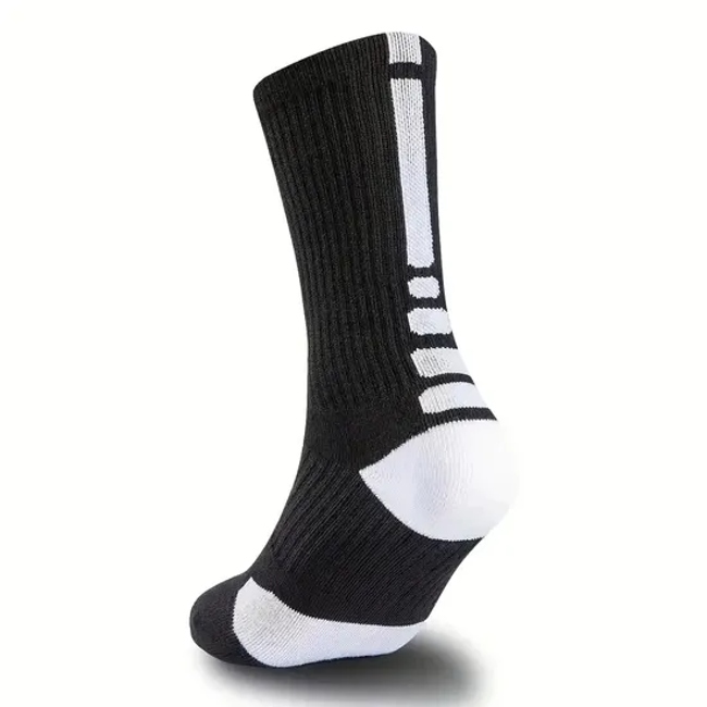 Custom OEM Crew Breathable Reflective Cycling Socks Ultralight Outdoor Compression Running Sport Socks