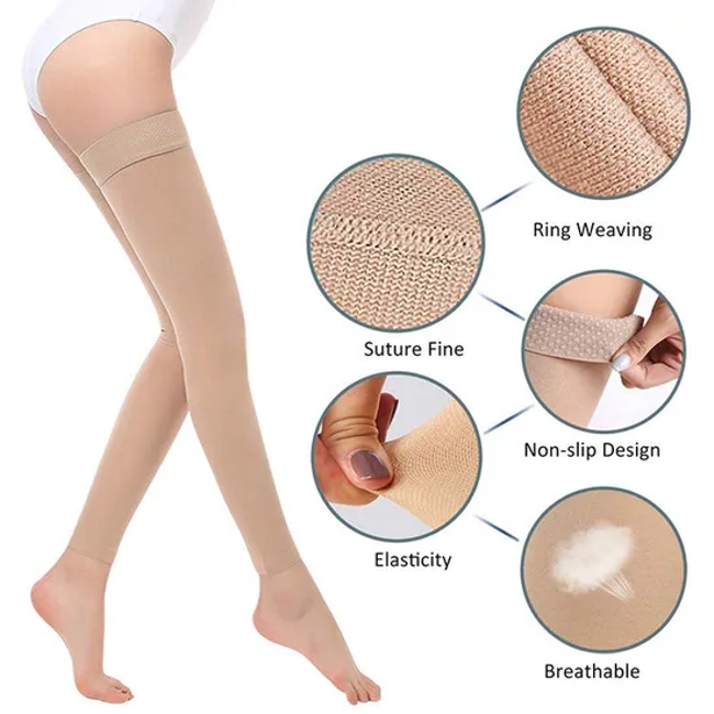Enerup Nylon Black Compression Socks