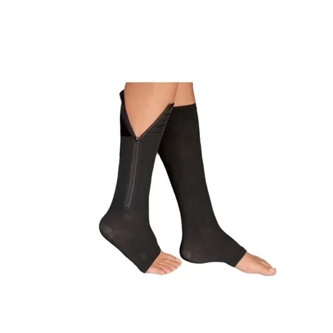 High Quality Women Sports Customized Zipper to Prevent Varicose Compression Socks