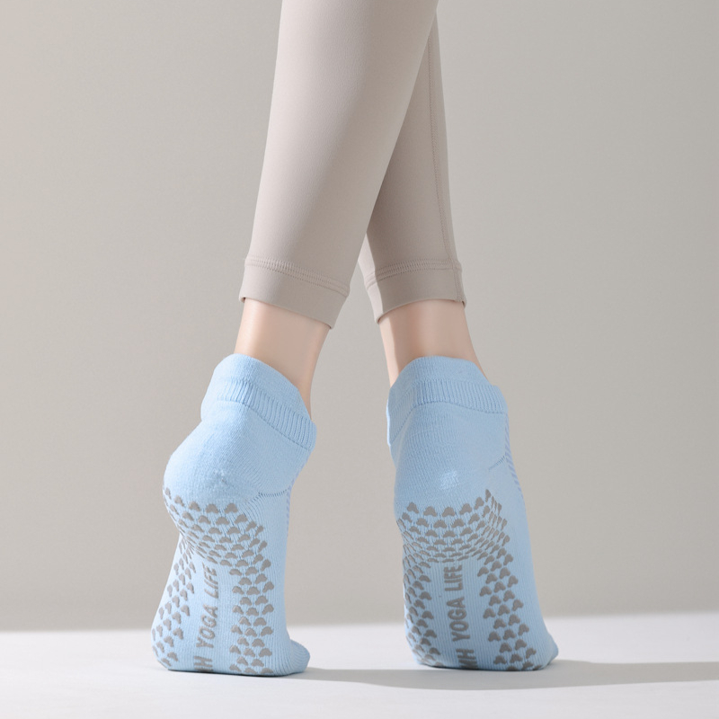 cost-effective products Silicone Non-slip Yoga Socks Hollow Out Mesh Thin Breathable Low Tube Dance Sports Socks Solid Color 