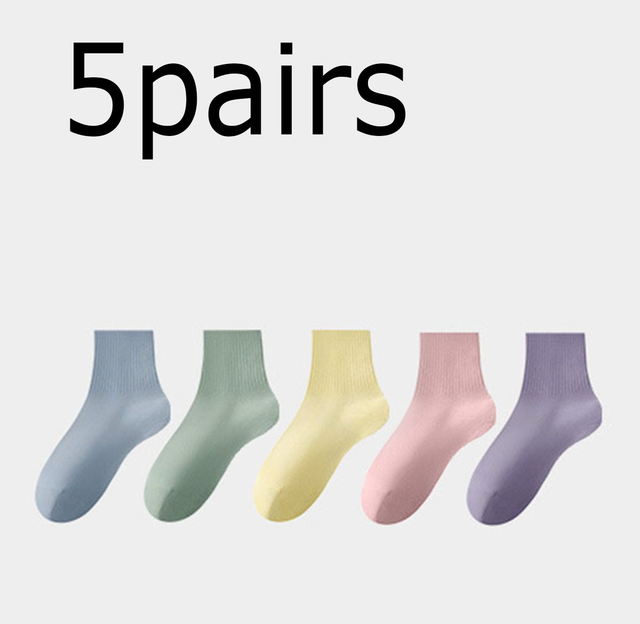 Chinese Manufacturer Pcs Women's Solid Middle Tube Socks Women Gym Sport Socks Spring Summer Anti-Pilling Sweat - absorbing 