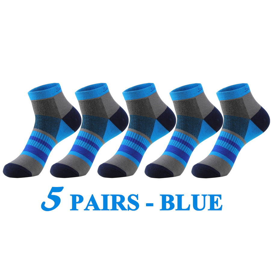 Deep Customization Lot Sports Socks Men Running Short Outdoor Cotton Summer Casual Black Color Brand Sock Male Husband Gifts 