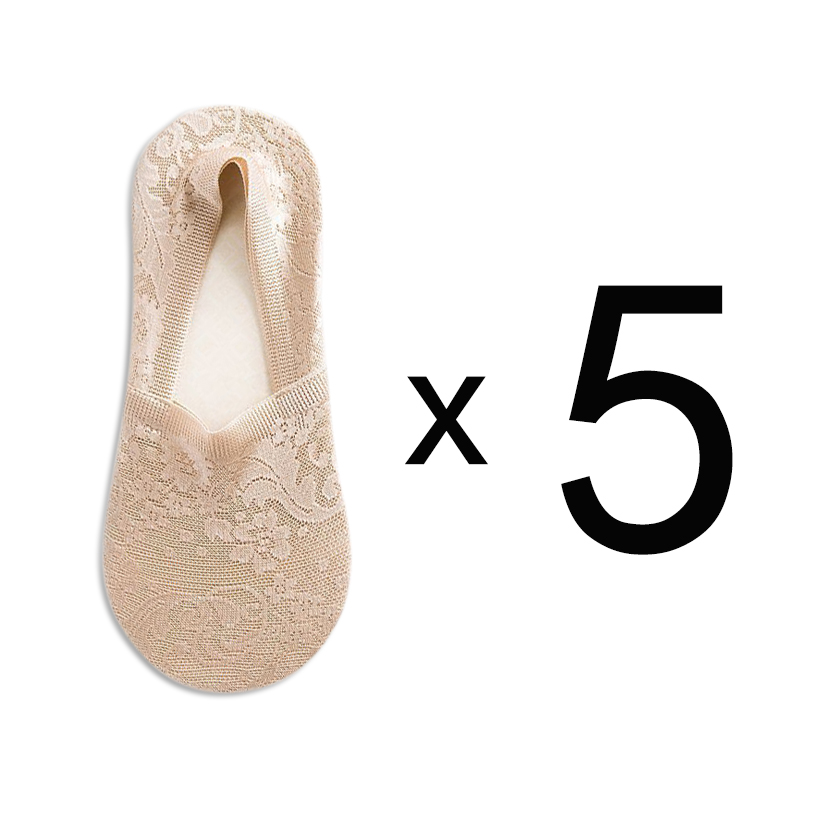 customizable Fashion Women Girls Summer Socks Style Lace Flower Short Sock Antiskid Invisible Ankle Socks New 