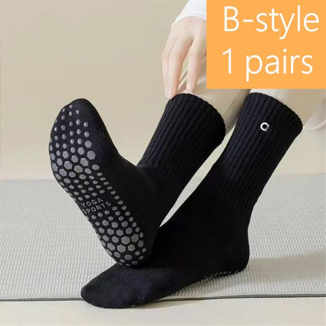 Global Supplier Yoga Retro Cotton Socks Comfortable Middle Socks Yoga Pilates Fitness Women's Four Seasons Sports Yoga Long 