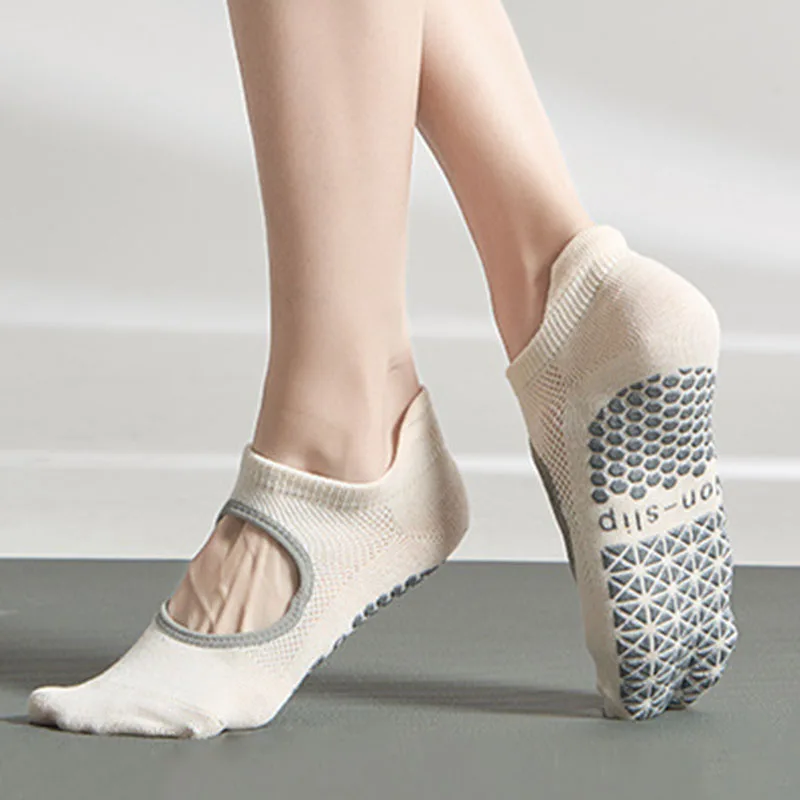 budget-friendly Yoga Socks Women Silicone Non-slip Pilates Grip Low-ankle 