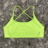 durable Women Sports Bra Sexy Cross Straps Back Fitness Bralette High Impact Gym Yoga Workout Crop Top Vest Push Up Running 