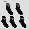 Bargain retailer Children's Socks Lot Autumn New Double Needle Striped Embroidery Girl's Socks Cotton Boneless Boys' 
