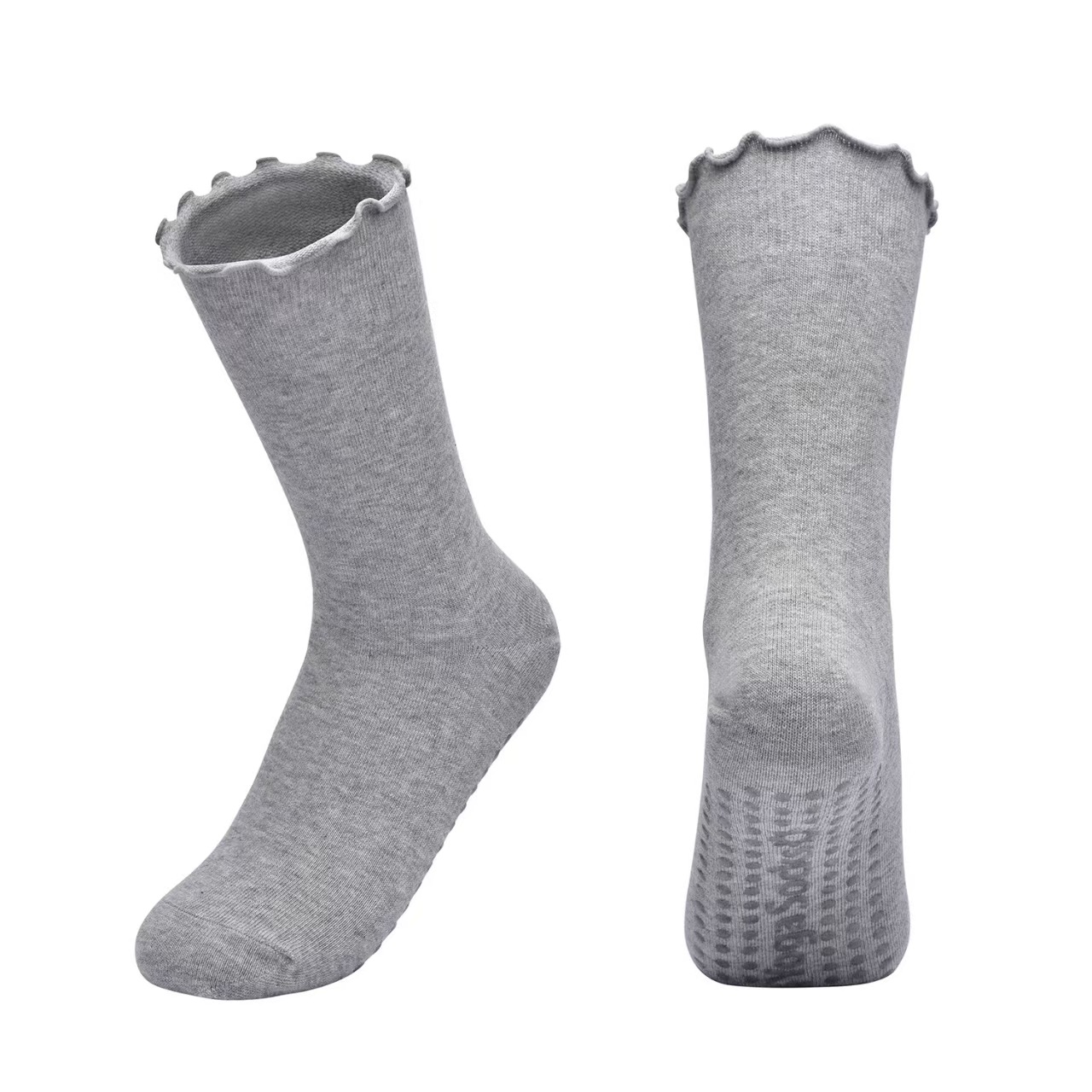 Private Label online selling lot Y Newborn Baby Socks Spring Autumn Floor Kids Socks Non Slip Loose Mouth Middle Tube Contrast 