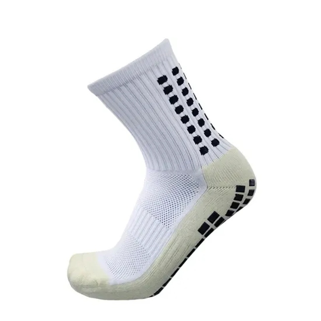 Custom Men Soccer Socks Crew Football Grip Sports Rubber Socks Anti Slip