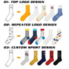 OEM Athletic Custom Logo Socks Men Unisex Cotton Socks Elite Customized Sport Crew Socks
