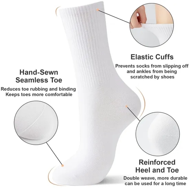 Wholesale High Quality Sports Design Cotton Crew Logo Brand Men Packaging Custom Socks