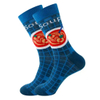 Wholesale OEM Custom Logo Print Designs Cartoon Unisex Women Men Bamboo Cotton Crazy Funny Color Crew Happy Sock