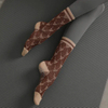 Fashion Double Layer New Hot Sale Cotton Thick Non Slip Anti Slip Grip Pilates Fashion Yoga Socks Custom
