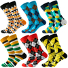 Make Your Own Custom Logo 100% Cotton Chaussette Business Men Crew Happy Funny Crazied Colorful Socks for Men