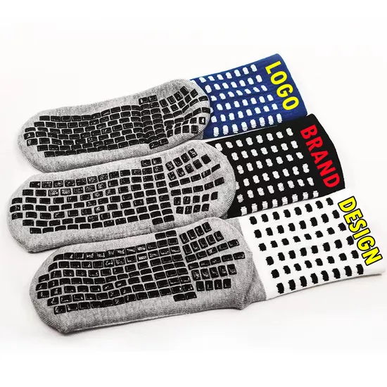 High Quality Crew Athletic Grip Unisex Custom Manufacturer Designer Logo Anti-Slip Sports Soccer Football Socks