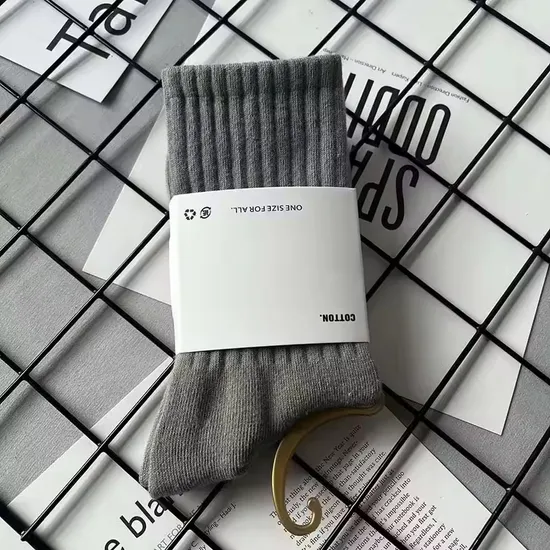 High Quality Custom Logo Socks Manufacturer Sokken Calcetines Sock-Stocking White Happy Funny Unisex Crew Sports Custom Design Cotton Men Socks