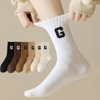 Free Designer Sokken Calcetines Sock-Stocking Happy Funny Custom Sock Logo Crew White Women Men Cotton Yoga Pilates Sports Custom Socks