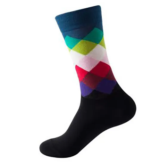 Men′ S Colorful Pattern Cotton Sock Wholesale and Custom Dress Socks