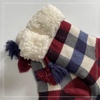 Custom Plaid Knitted Cotton Wool Lining Thick Socks Floor Sock Kids Sock