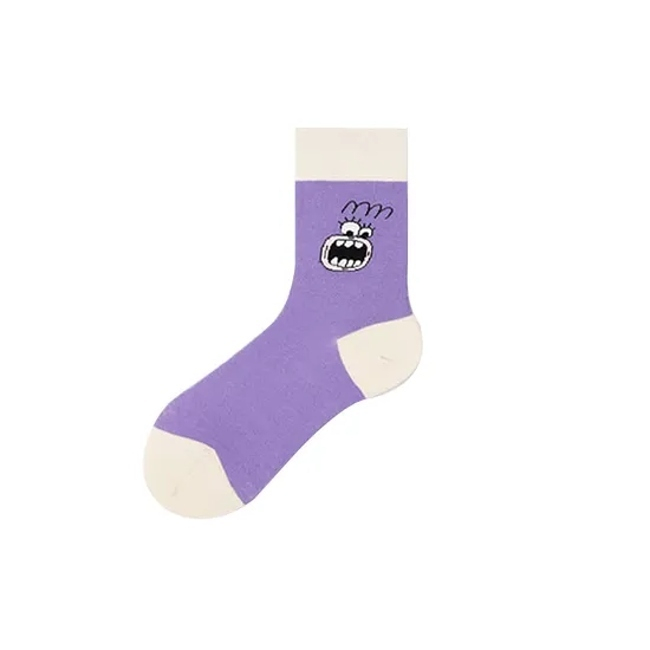 Wholesale Cartoon Pattern Men Women Children Cotton Fashion Crew Socks