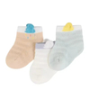 OEM MOQ Newborn Baby Socks Mesh Breathable Bamboo Cozy Short Pure Color