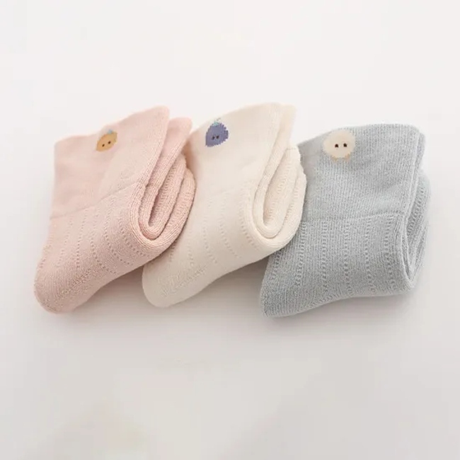 Baby Cute Organic Cotton Tag Free Softy Short Breathable Seamless Socks