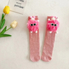 Doll Ins Hipster Baby Children′s MID Tube Socks Cute Hairball Doll Purple BV Green Cotton Runway Calf Socks