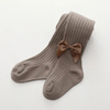 New Cotton Girls′ Socks for Spring Children′s Leggings Wide Ribbon Bow for Newborn Baby Baby Tide Soft