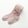 New Cotton Girls′ Socks for Spring Children′s Leggings Wide Ribbon Bow for Newborn Baby Baby Tide Soft