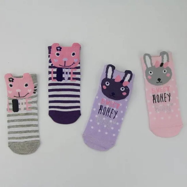 Children Baby Kids Custom Wholesale Cotton Non Slip Grip Socks