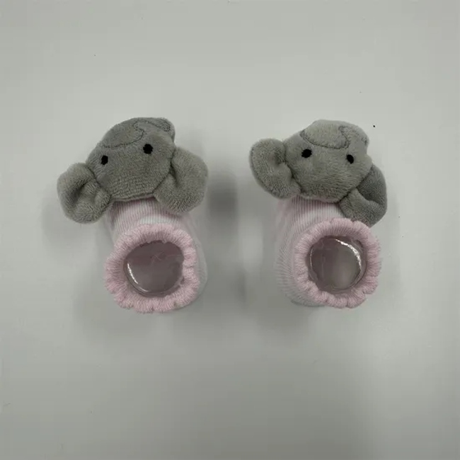 Eco Friendly Newborn Baby Cute Elephant Indoor Non Slip Crawling Socks