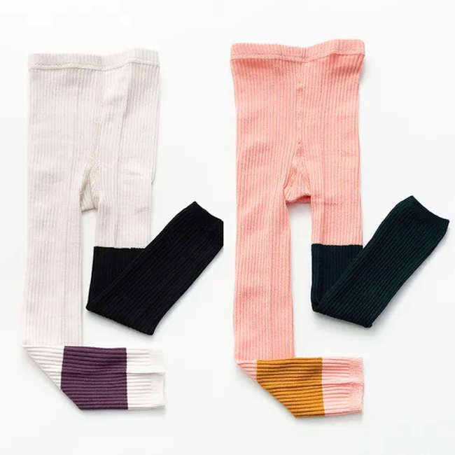 Unisex Low Price Children Baby Kids Cotton Wholesale Novelty Plain Tights Socks