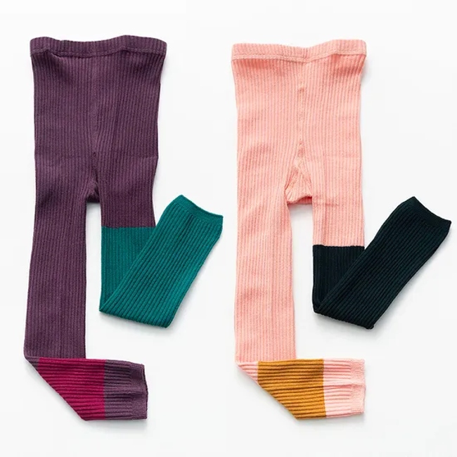 Unisex Low Price Children Baby Kids Cotton Wholesale Novelty Plain Tights Socks